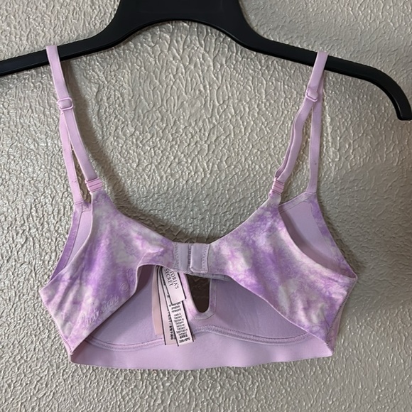 Women’s Victoria Secret Purple Tie Dye Wireless Padded Push Up Bra, 32B - Picture 2 of 6